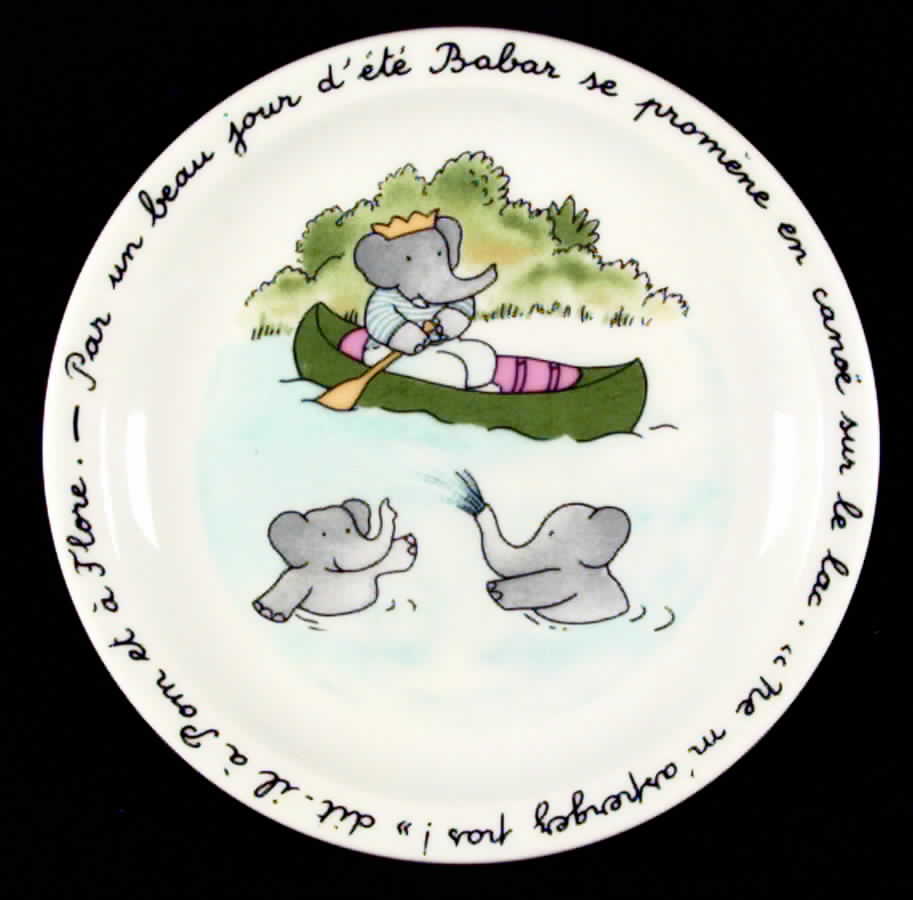 Babar Child's Plate by Haviland-1