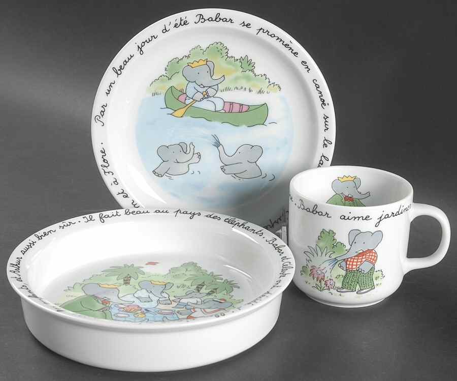 Babar (3 Piece) Child's Set by Haviland-1