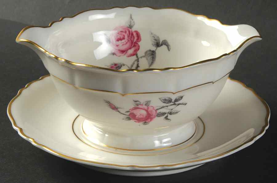 Bagatelle Gravy Boat with Attached Underplate by Haviland-1