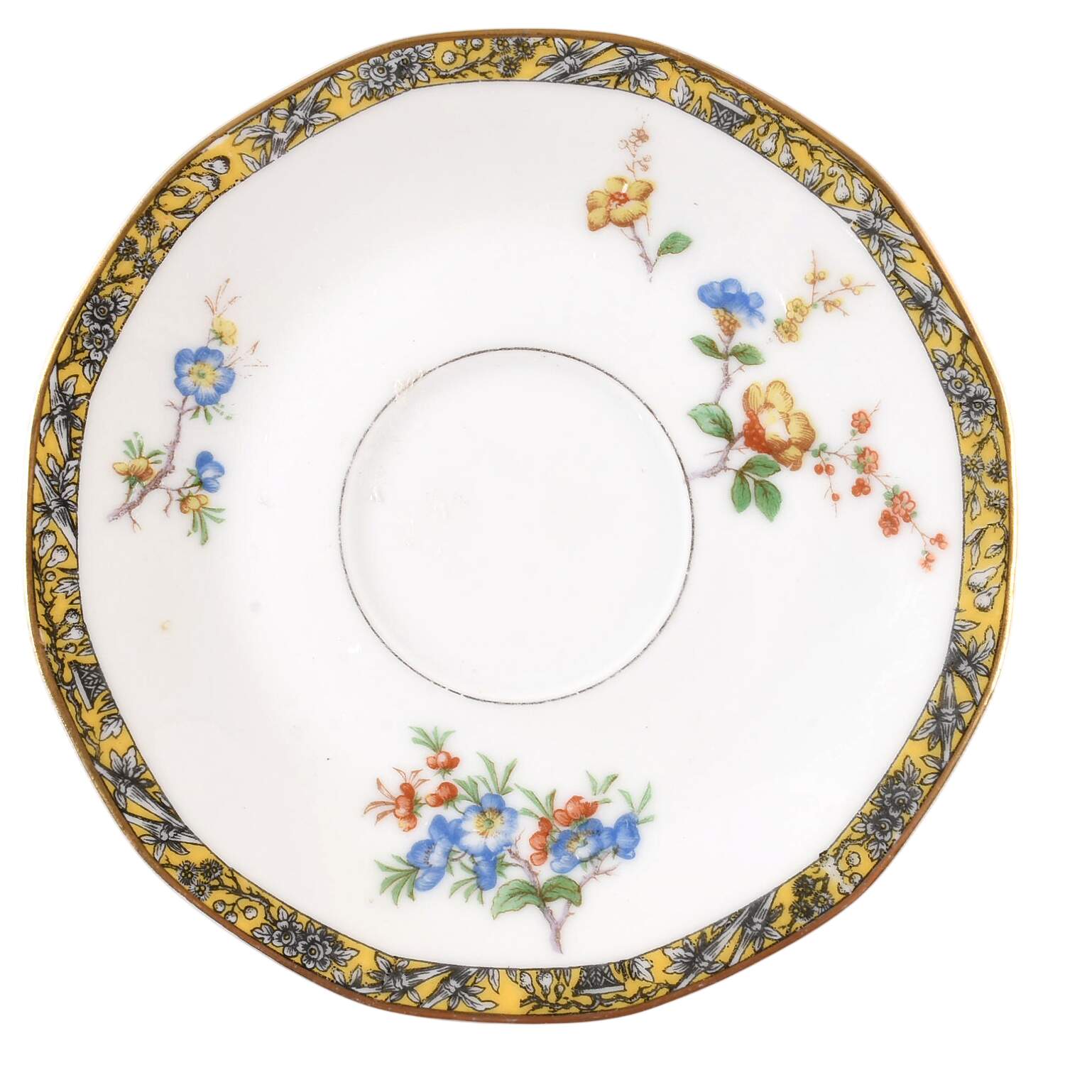Bamboo (Bird In Center) Saucer for Bouillon Cup by Haviland-1