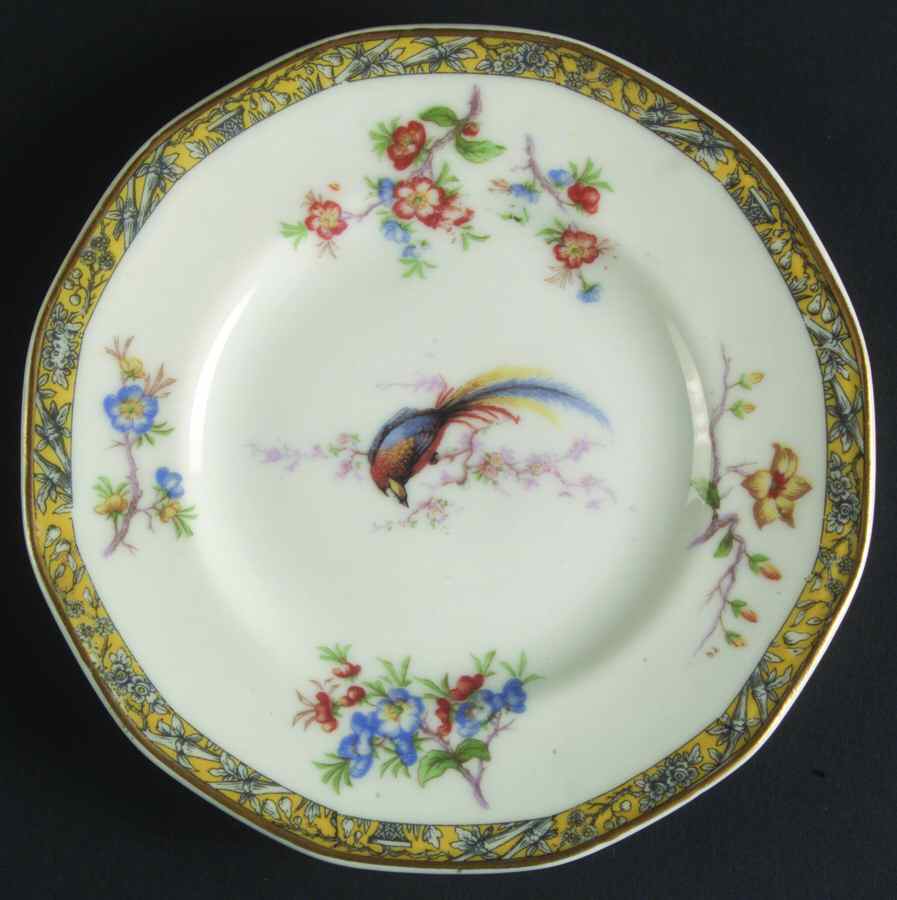 Bamboo (Bird In Center) Bread & Butter Plate by Haviland-1