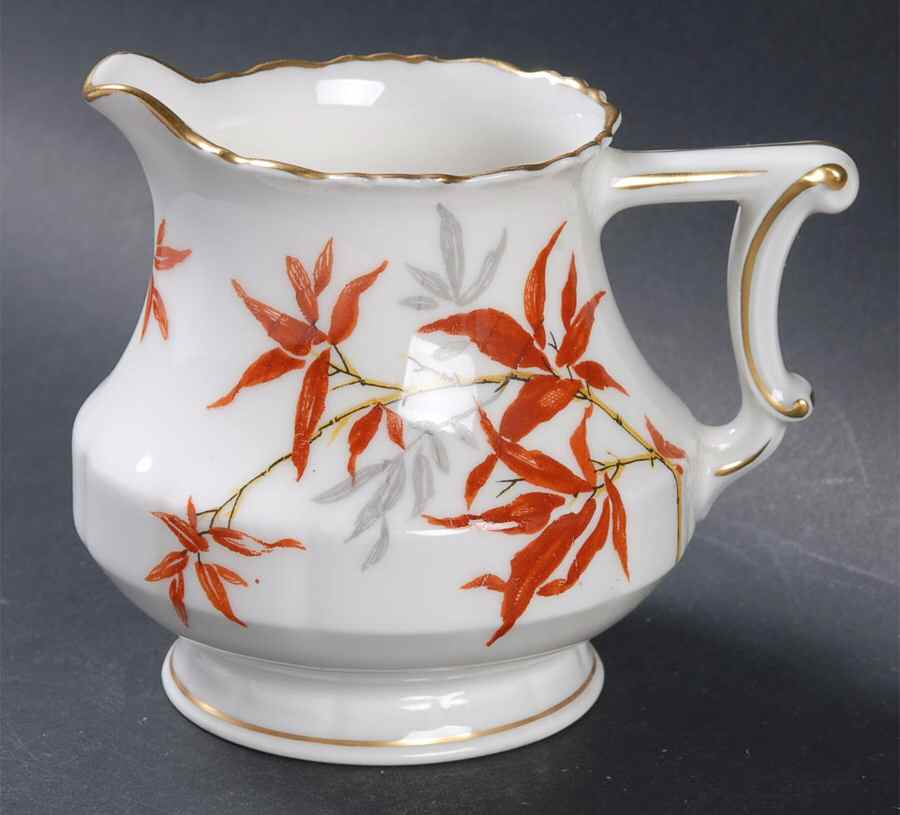 Bamboo (Rust Bamboo Shoots) Creamer by Haviland-1
