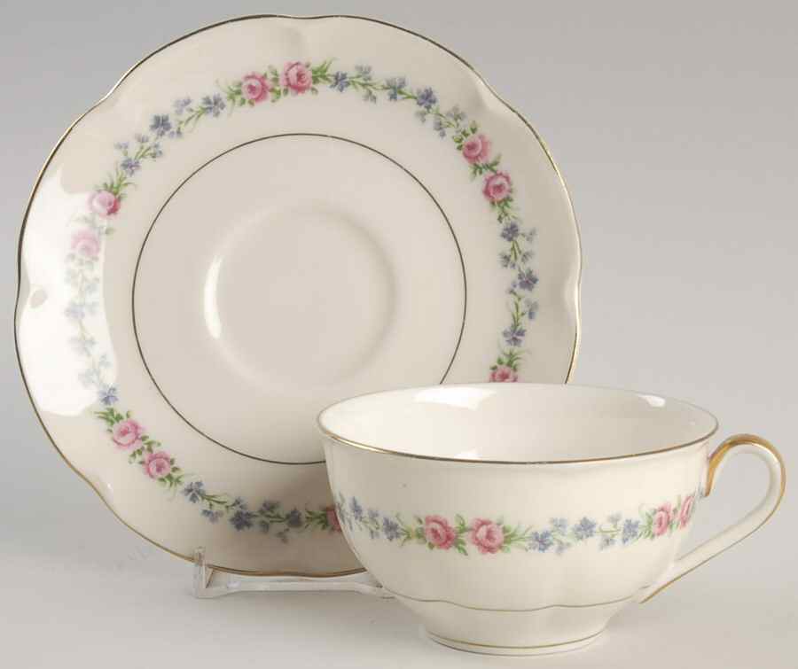 Bayou Flat Cup & Saucer Set by Haviland-1
