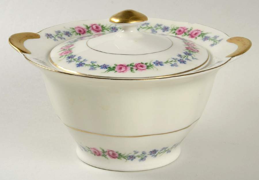Bayou Sugar Bowl & Lid by Haviland-1