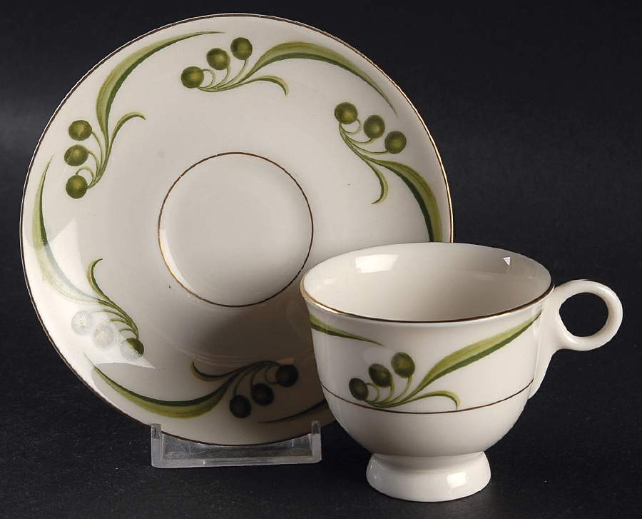 Bel Air Footed Demitasse Cup & Saucer Set by Haviland-1