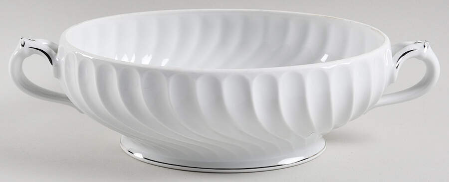 Beaucaire (Platinum Inner Ring) Oval Vegetable No Lid by Haviland-1