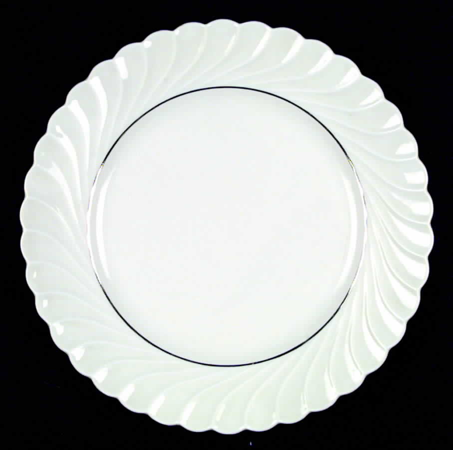 Beaucaire (Platinum Inner Ring) Dinner Plate by Haviland-1