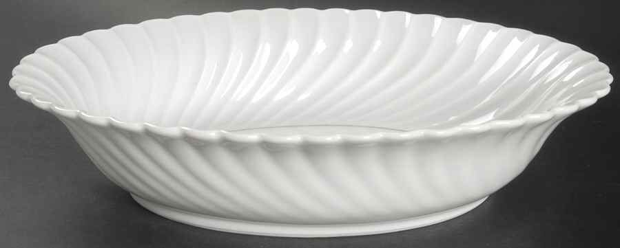 Beaucaire (Platinum Inner Ring) 10" Oval Vegetable Bowl by Haviland-1