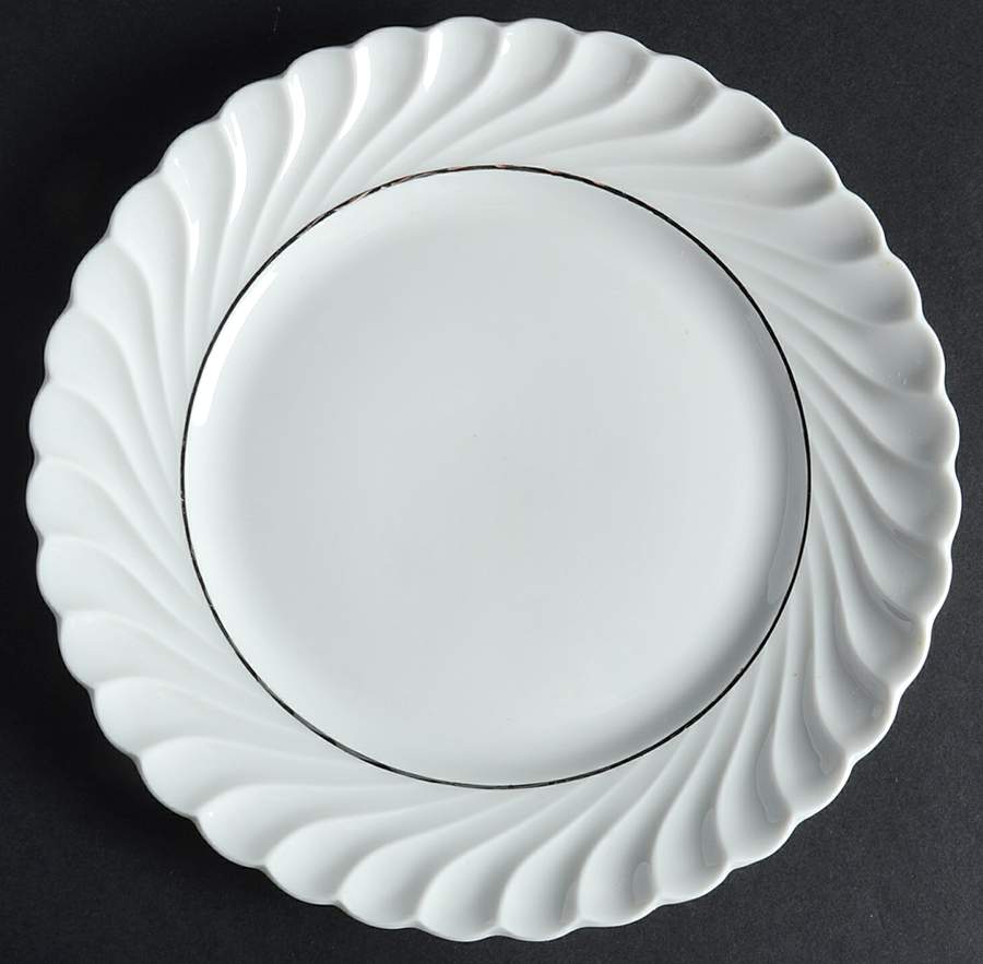 Beaucaire (Platinum Inner Ring) Salad Plate by Haviland-1