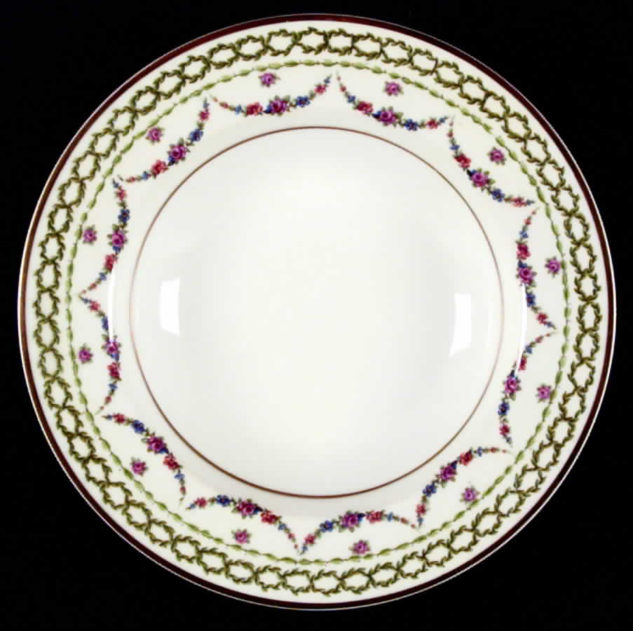 Beaucaire (Gold Trim) Rim Soup Bowl by Haviland-1