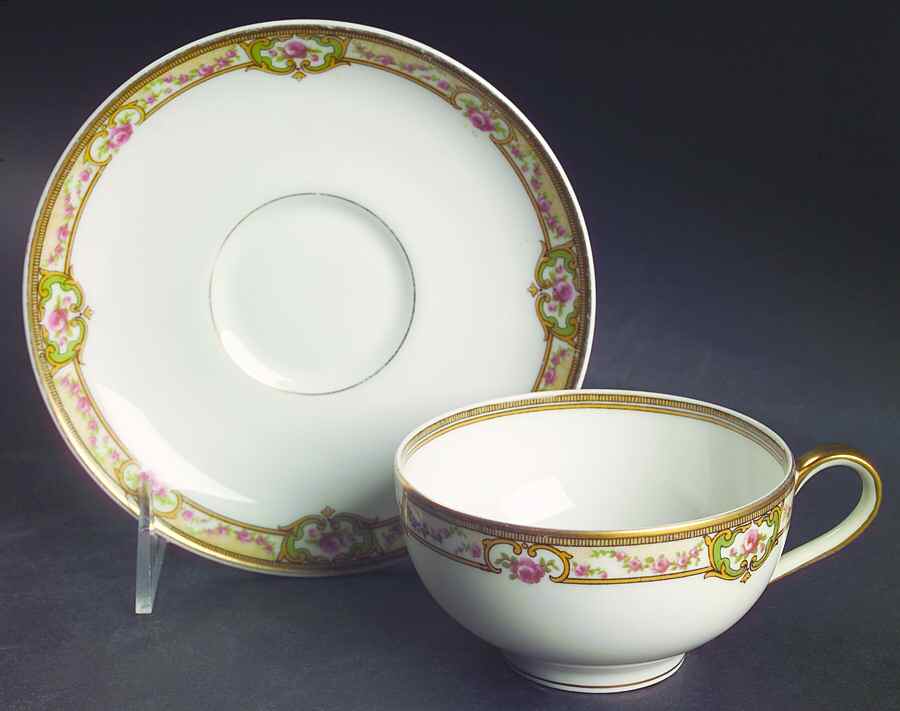 Belfort Flat Cup & Saucer Set by Haviland-1
