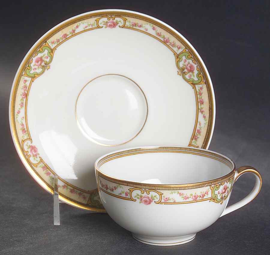 Belfort Flat Cup & Saucer Set by Haviland-1