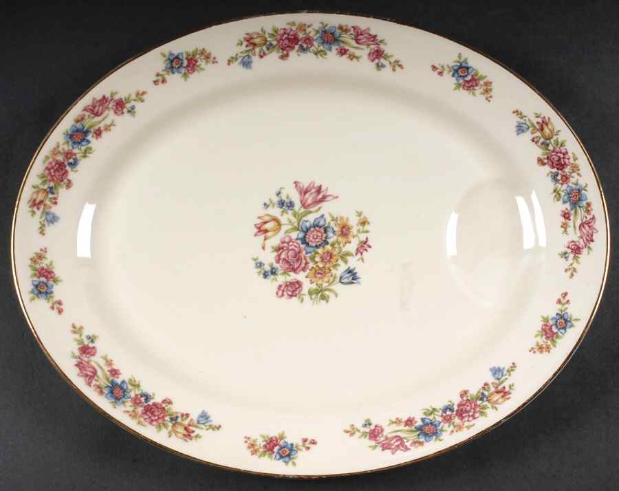 Belvedere 15" Oval Serving Platter by Haviland-1