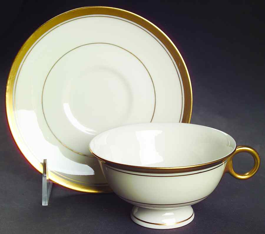 Berkeley Footed Cup & Saucer Set by Haviland-1