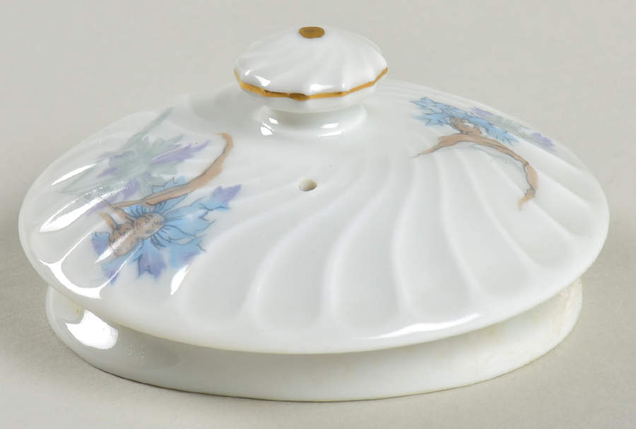 Bergere (Blue Flowers, Gold Verge) Lid for Teapot by Haviland-1