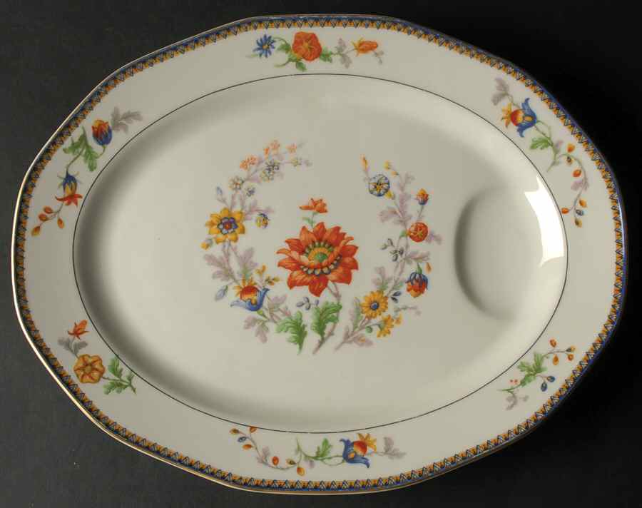 Bergerac 13" Oval Serving Platter by Haviland-1