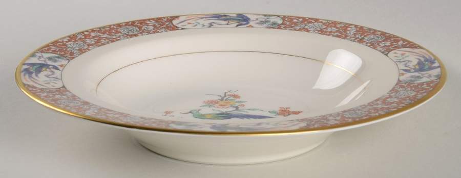 Bird of India Rim Soup Bowl by Haviland-1