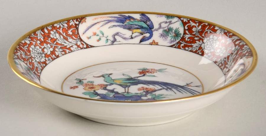 Bird of India Fruit/Dessert (Sauce) Bowl by Haviland-1