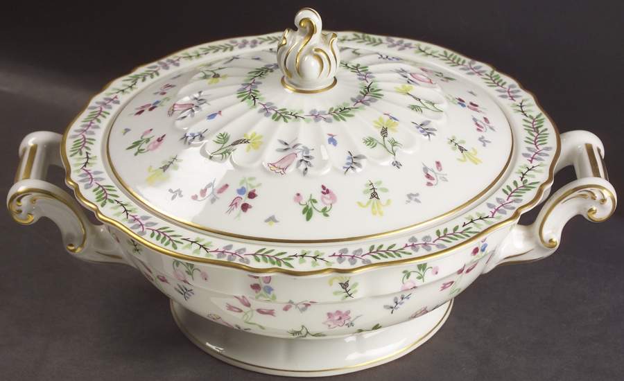 Blue Bell Round Covered Vegetable by Haviland-1