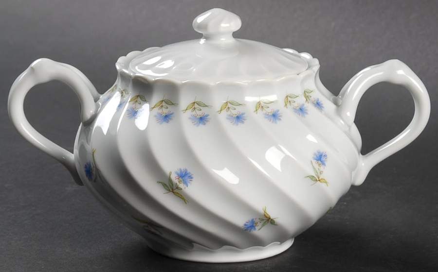 Bleuets Sugar Bowl & Lid by Haviland-1