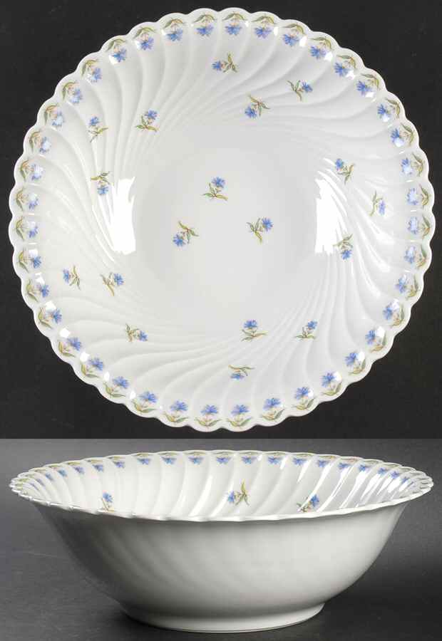 Bleuets 10" Large Salad Serving Bowl by Haviland-1