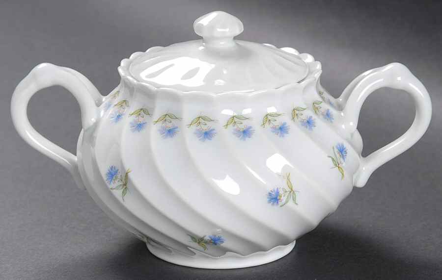 Bleuets Sugar Bowl & Lid by Haviland-1