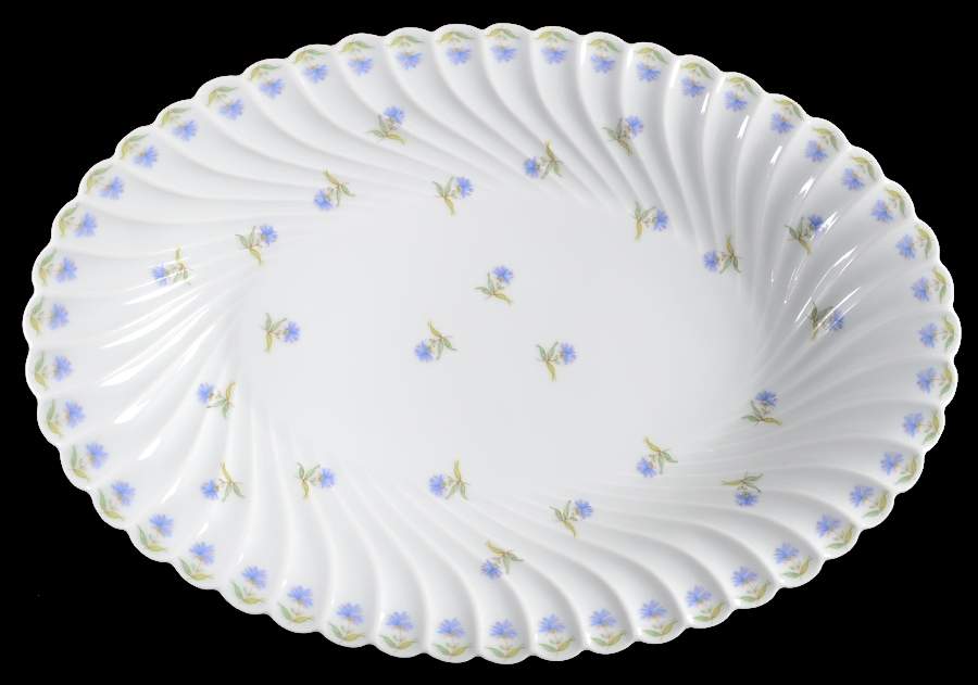 Bleuets 15" Oval Serving Platter by Haviland-1