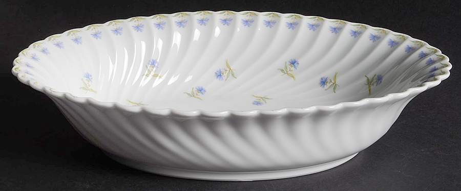 Bleuets 10" Oval Vegetable Bowl by Haviland-1