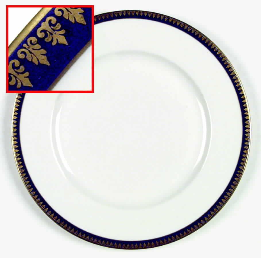 Blue Larchmont (New York) Dinner Plate by Haviland-1