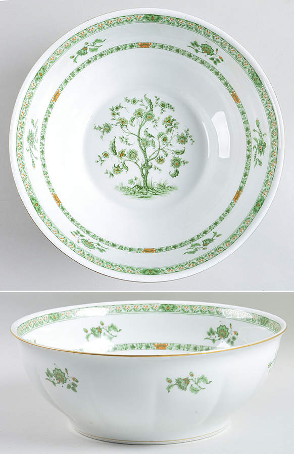 Bonneval (White, Isle De France Shape) 10" Large Salad Serving Bowl by Haviland-1