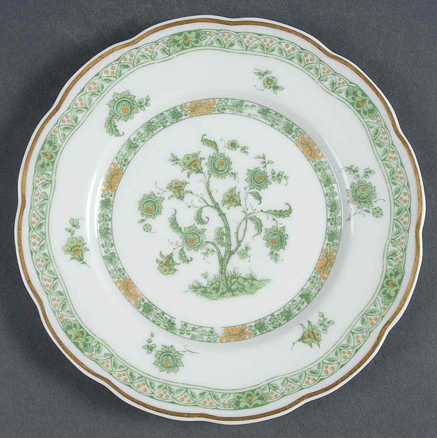 Bonneval (White, Isle De France Shape) Salad Plate by Haviland-1