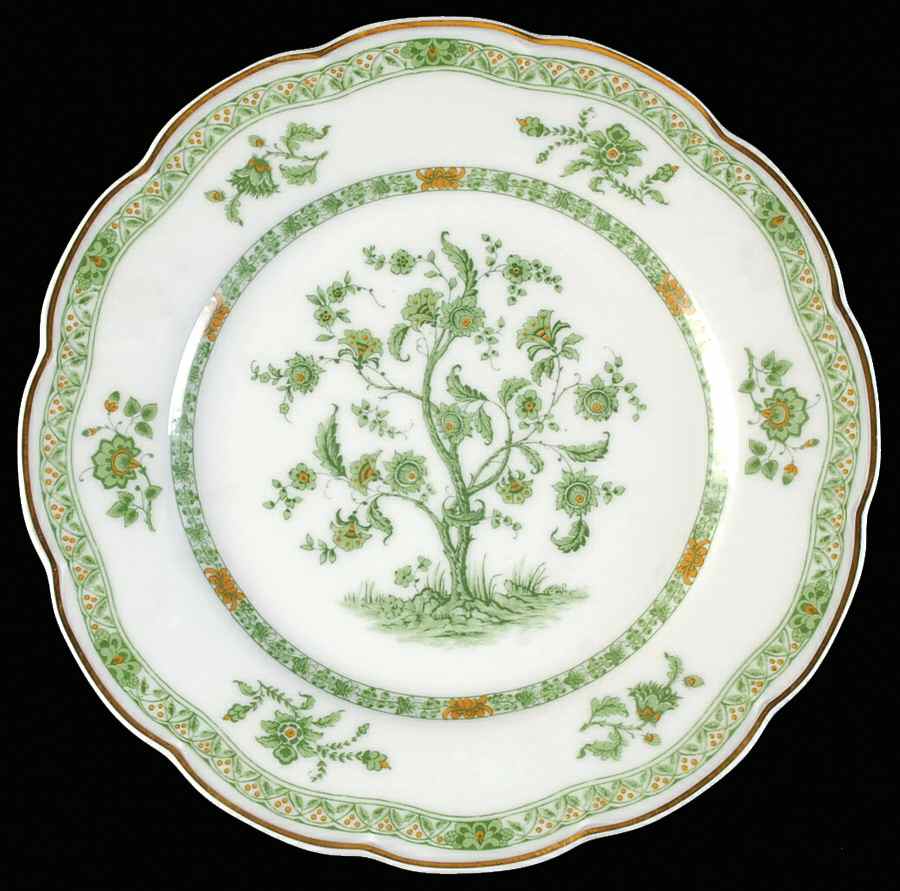 Bonneval (White, Isle De France Shape) Dinner Plate by Haviland-1