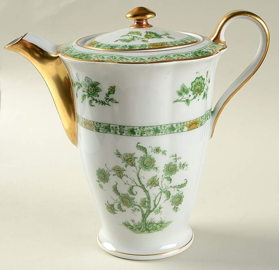 Bonneval (White, Isle De France Shape) Coffee Pot & Lid by Haviland-1