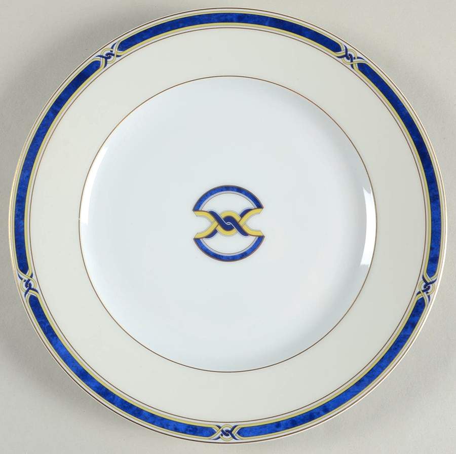 Boreal Blue Accent Dessert Luncheon Plate by Haviland-1