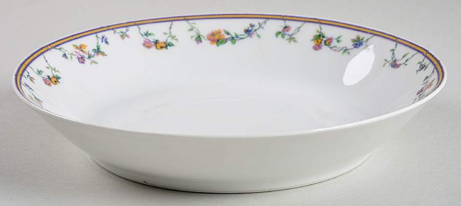 Bordeaux (Yellow & Lavender Edge) Coupe Soup Bowl by Haviland-1