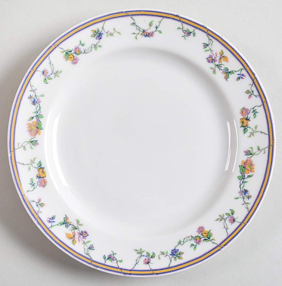 Bordeaux (Yellow & Lavender Edge) Bread & Butter Plate by Haviland-1