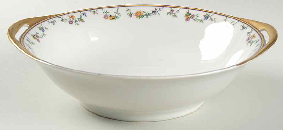 Bordeaux (Yellow & Lavender Edge) 10" Round Vegetable Bowl by Haviland-1