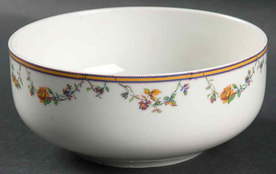 Bordeaux (Yellow & Lavender Edge) Cranberry Bowl by Haviland-1
