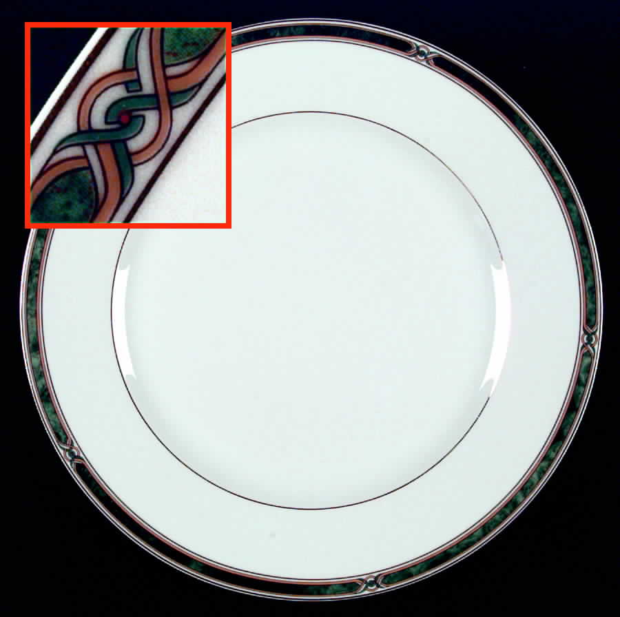 Boreal Green Dinner Plate by Haviland-1