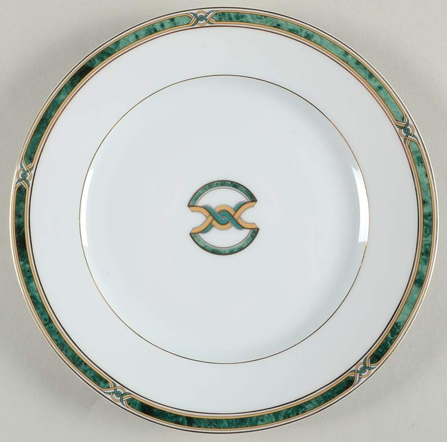 Boreal Green Dessert Luncheon Plate by Haviland-1