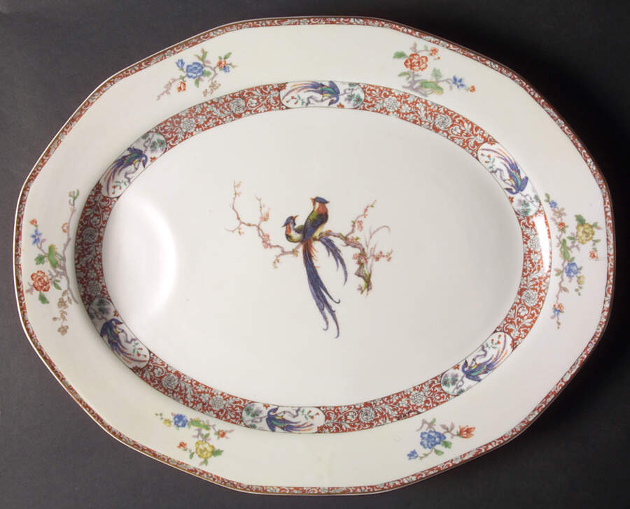 Bourbon 16" Oval Serving Platter by Haviland-1