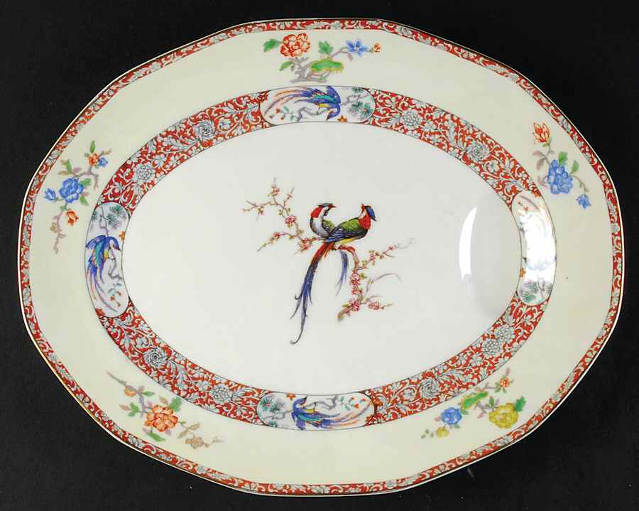 Bourbon 11" Oval Serving Platter by Haviland-1