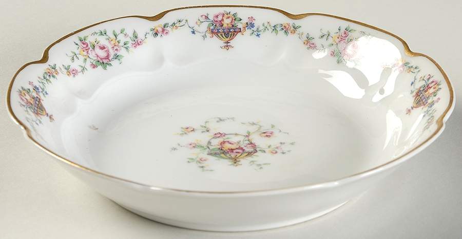 Bouquet (Flowers In Urn) Coupe Soup Bowl by Haviland-1