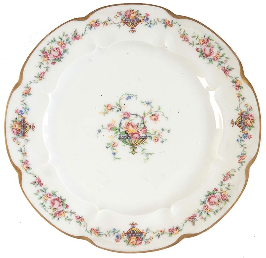 Bouquet (Flowers In Urn) Salad Plate by Haviland-1