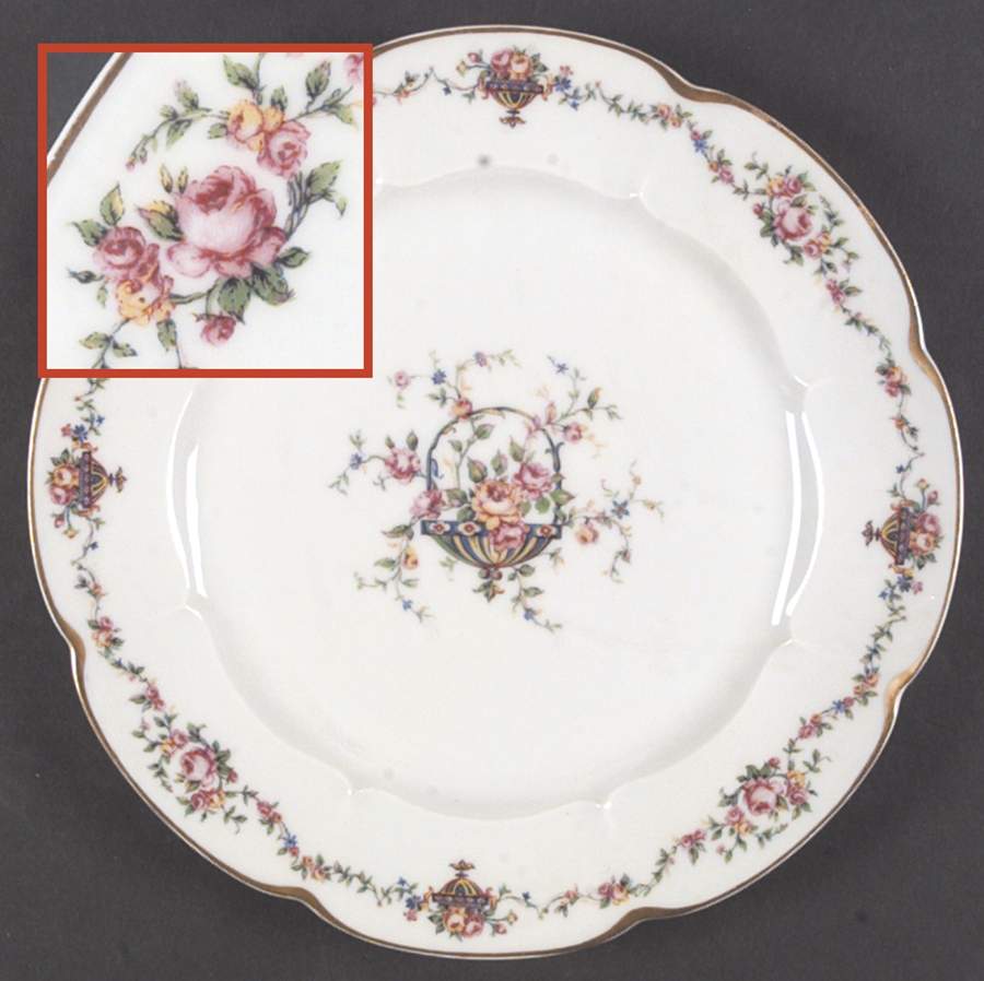Bouquet (Flowers In Urn) Dinner Plate by Haviland-1