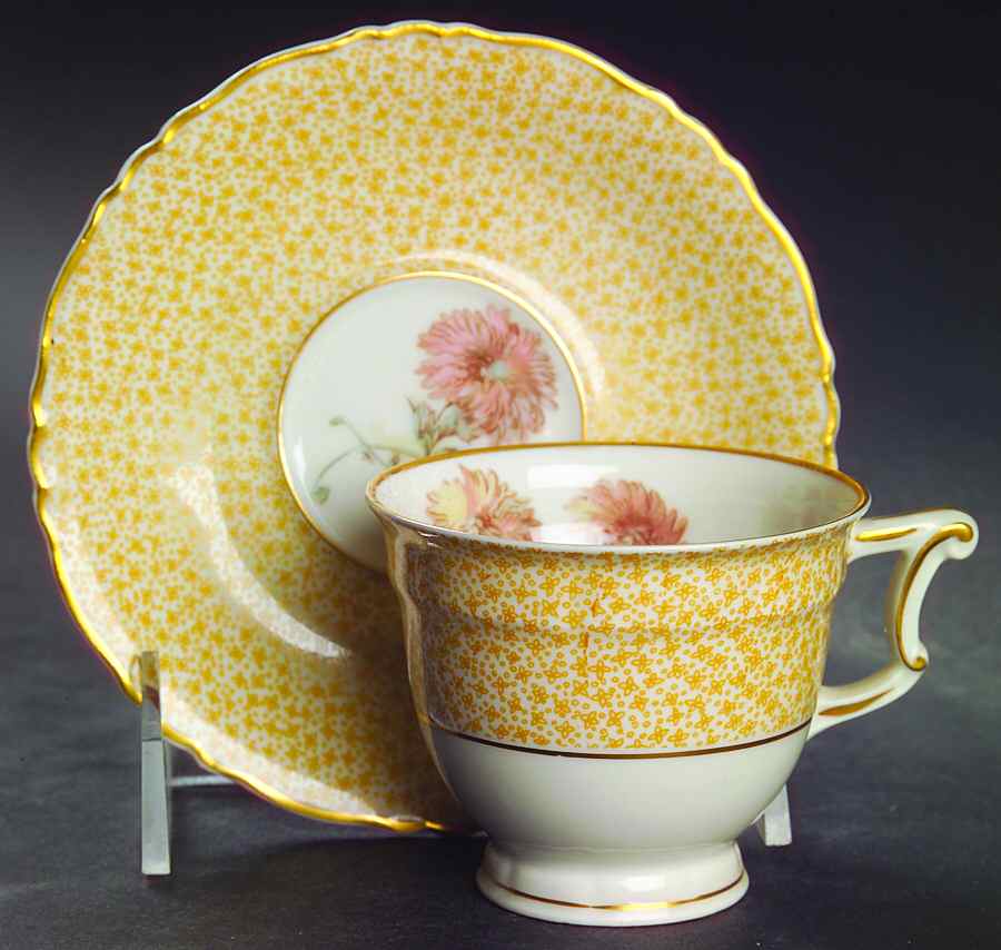 Boutonniere Footed Demitasse Cup & Saucer Set by Haviland-1