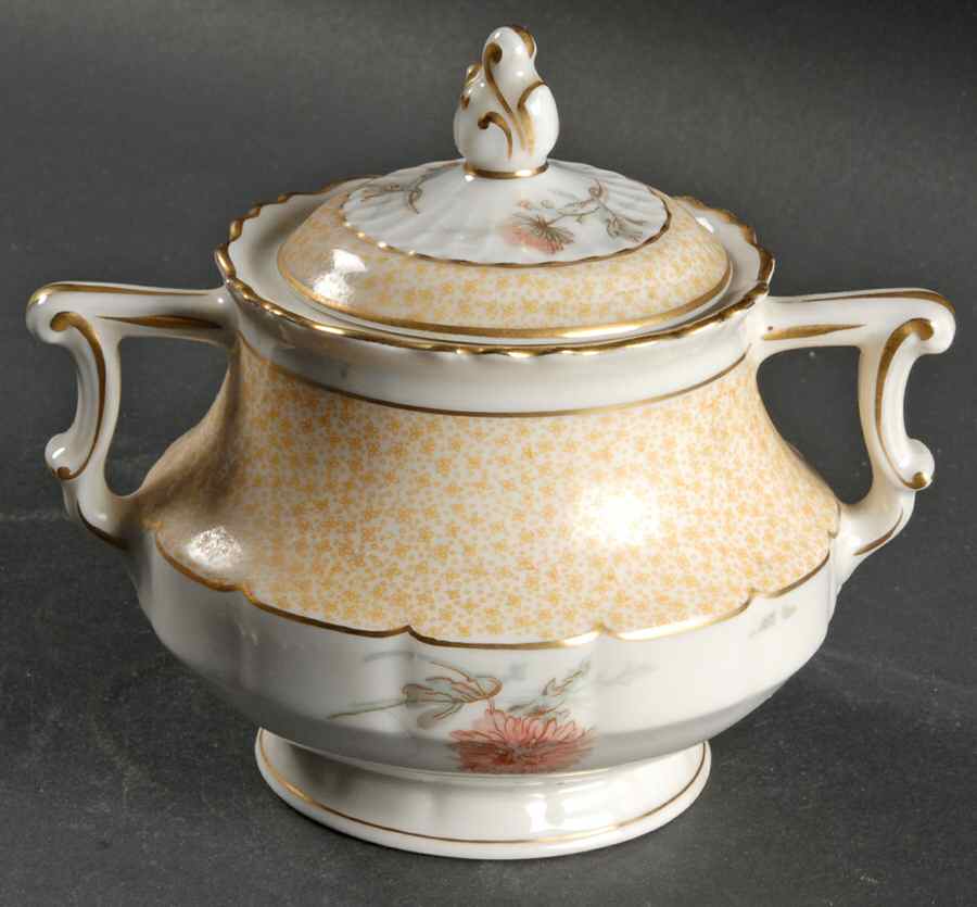 Boutonniere Sugar Bowl & Lid by Haviland-1