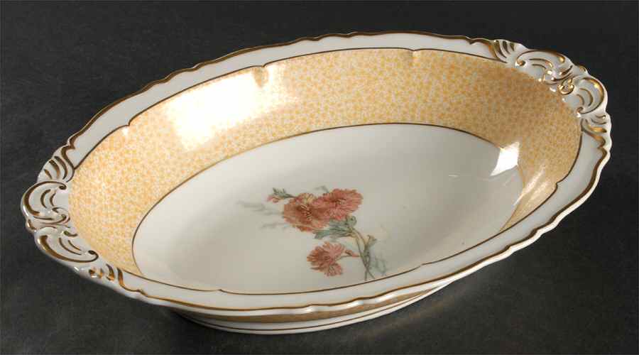 Boutonniere 9" Oval Vegetable Bowl by Haviland-1