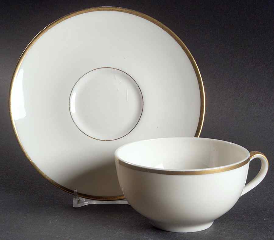 Branford Flat Cup & Saucer Set by Haviland-1