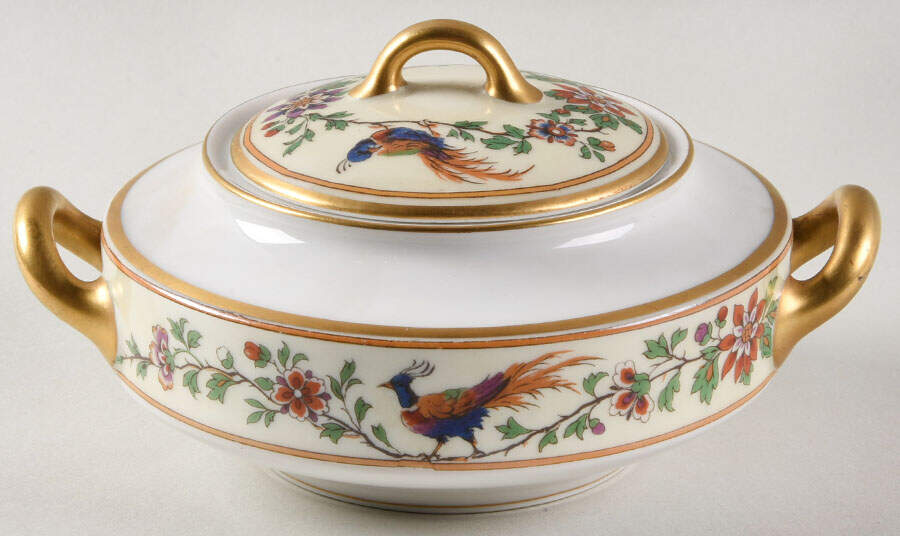 Brazil Sugar Bowl & Lid by Haviland-1